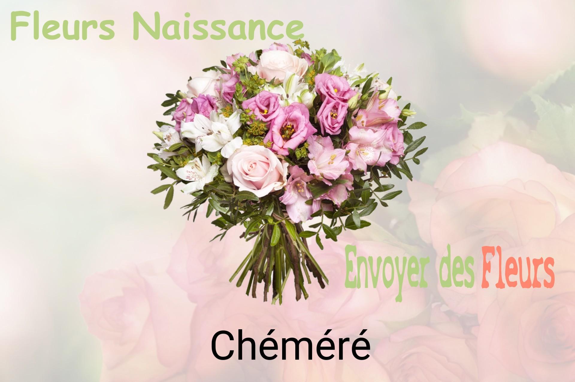 Bouquet de fleurs de naissance livré à Chéméré